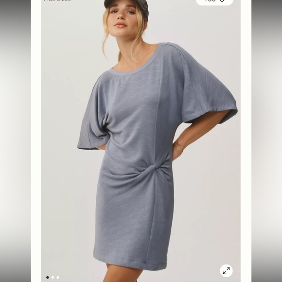 Daily Practice Anthropologie Side-Twist Tee Dress Women’s XXS - Picture 1 of 5